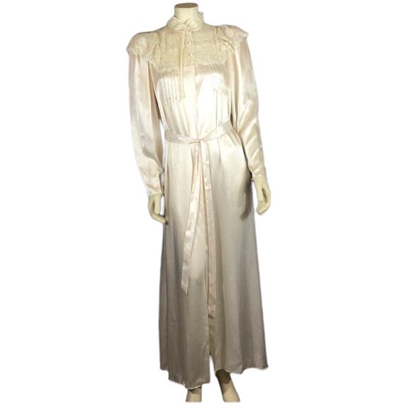 Vintage Victoria’s Secret gold label lace Victorian Edwardian robe size small - Picture 5 of 12